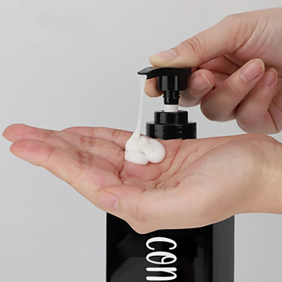 500ml Refillable Shampoo Conditioner Bottles Pump Dispenser