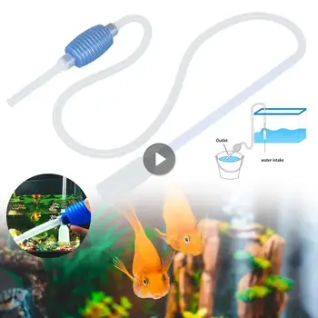 반자동 수족관 청소 진공 물 교체 체인저 자갈 수족관, 간단한 어항 진공 사이펀 펌프 클리너, 신제품