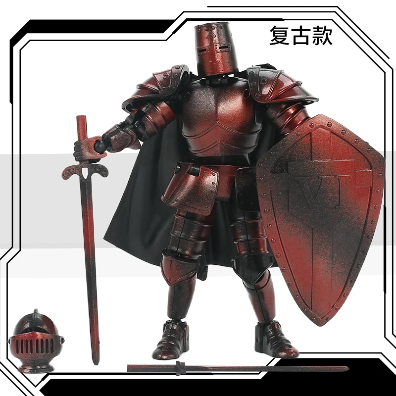 Knight Action Figures Paladin 13 Jointed Movable Shapeshift Robot 3D Printed Mannequin Character Assembl Toys Gift action figure toys