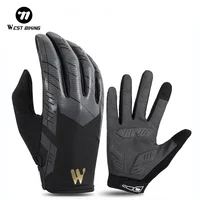 WEST BIKING Breathable Cycling Gloves Touch Screen Anti-slip Shockproof Pad MTB Bike Gloves Sport Fitness Running Bicycle Gloves 1