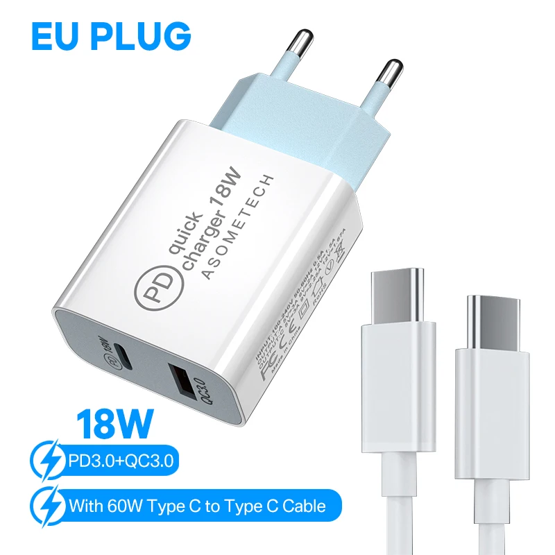 charger 65 watt 18W PD Fast Charger QC 3.0 Fast Charging USB Phone Charger USB Type C Multi Plug Wall Charger Adapter for Samsung Xiaomi iPhone usb quick charge Chargers