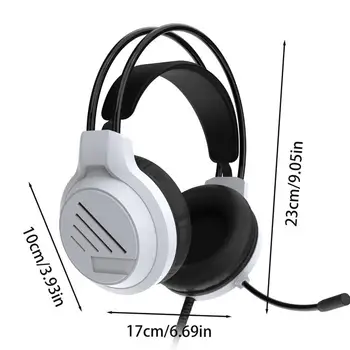 Gamer Headphones  Over-Ear Wired Headset Video Games Headsets with Adjustable Mic Computer Headset for Laptop Computer 5