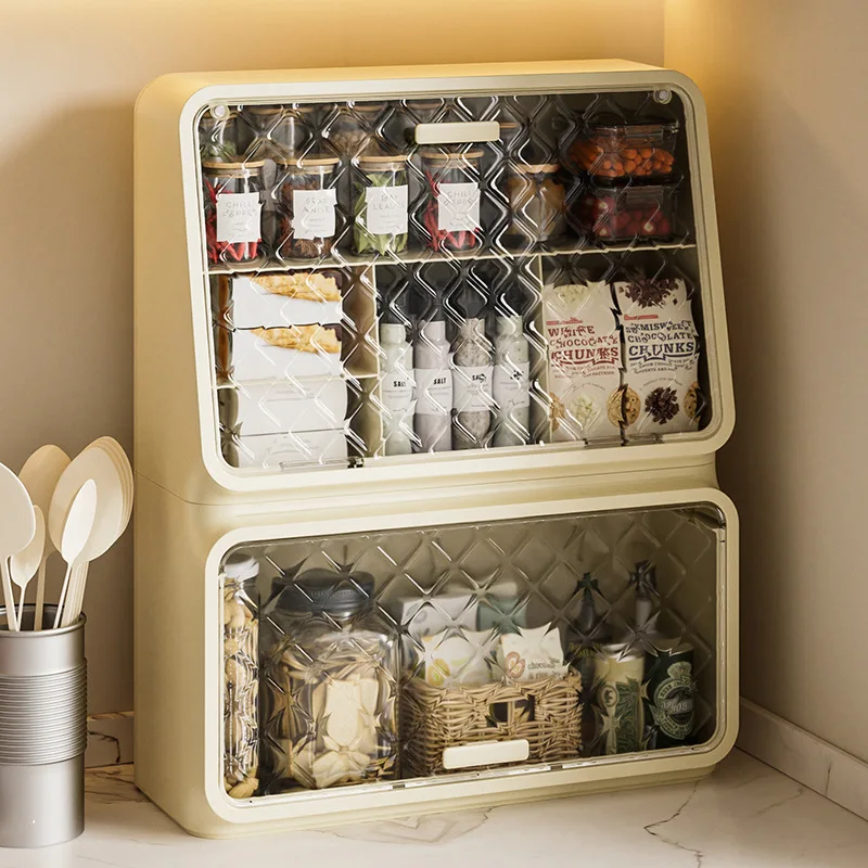 

Dustproof Cup Storage Rack Kitchen Countertop Coffee Cup Mugs with Lid Storage Box Bedroom Cosmetics Clutter Organizer