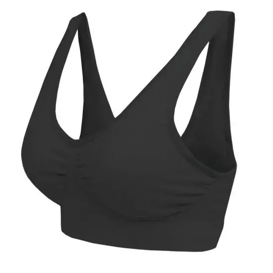 Sexy Seamless Bra bras For Women No Pad Plus size Push Up Bralette Brassiere Bra Vest Wireless Active Bra 7 Color 6 Size Black 3