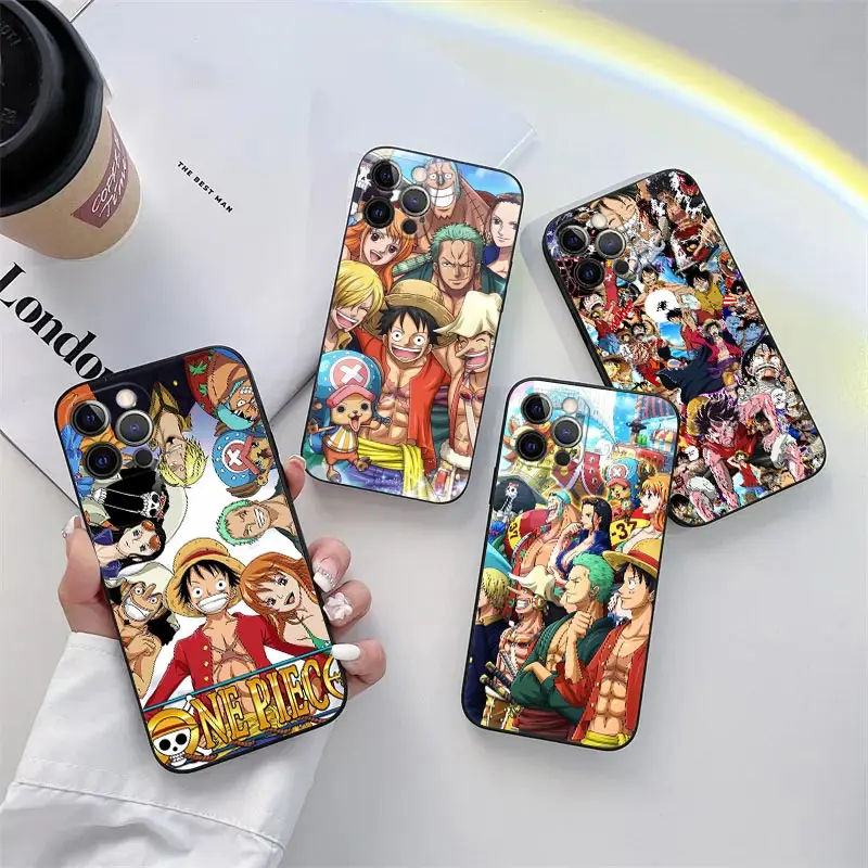 

Hot Ones Anime P-Piece Phone Case for iPhone 11 15 Pro Max Case Coque 14 Plus 13 Pro 12 11 X XS XR 6s 7 8 SE 2020 TPU Soft Cover
