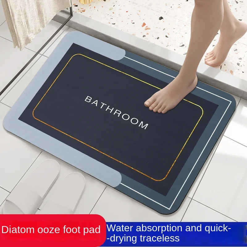 Diatom Mud Absorbent Pad Bathroom Bathroom Nonslip Pad Toilet Door