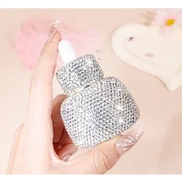 30ML Luxury Rhinestone Glass Oil Dropper Mini Perfume Empty Travel Bottle Travel Portable Essential Oil Storage Jar Organization 1