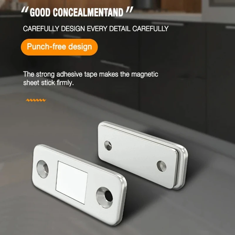 Door Closer 1 Sets Strong Door Closer Magnetic Door Catch Magnet Furniture Cabinet Cupboard Screw / Sticker Ultra Thin