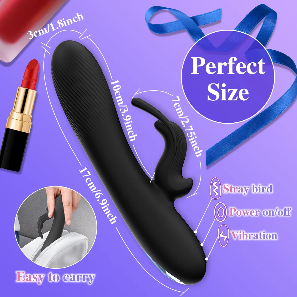 Rabbit Vibrator For G-spot And Clitoral Stimulation For Women_voghion.com