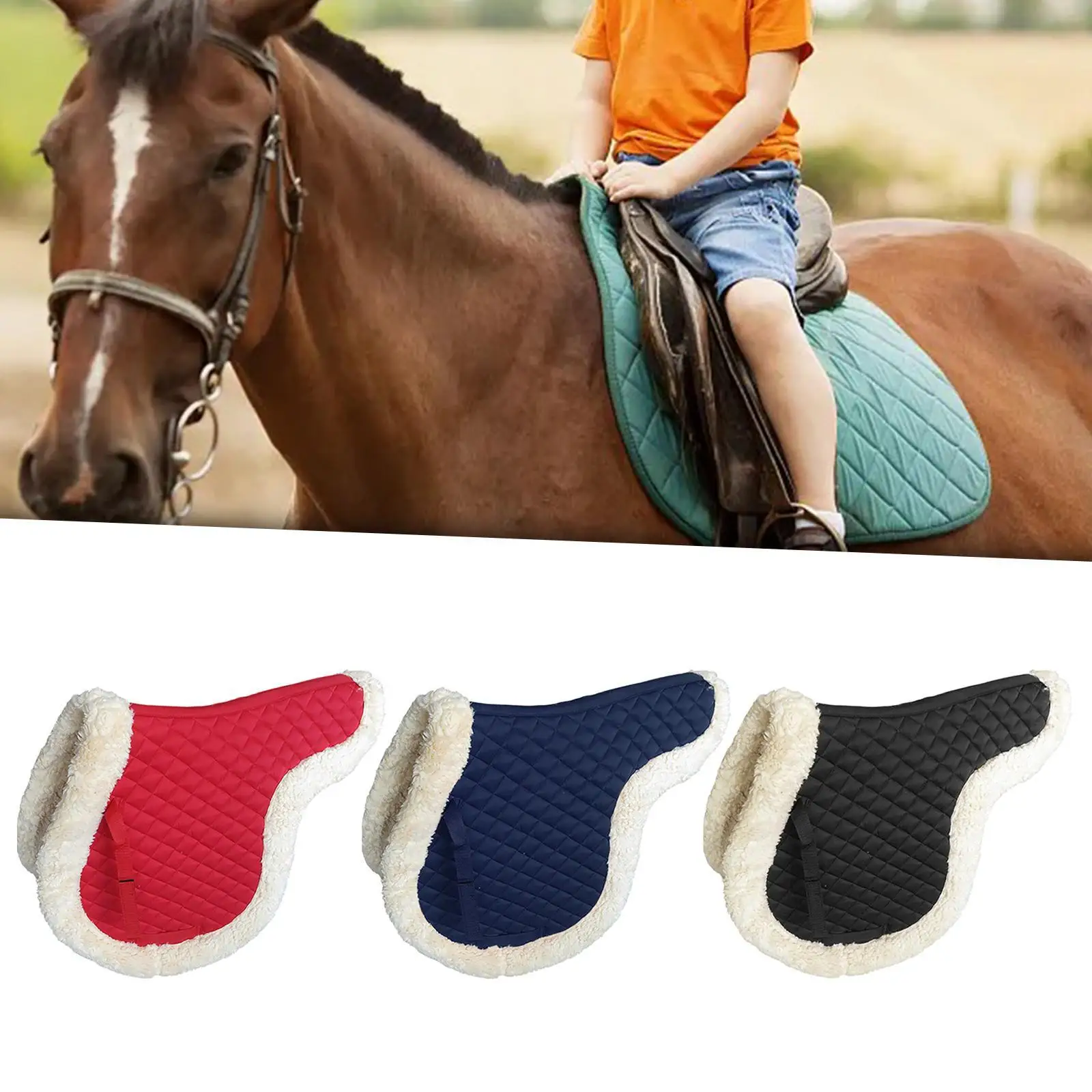 For Horse Equestrian Riding Equipment Soft Dressage Saddle Pad