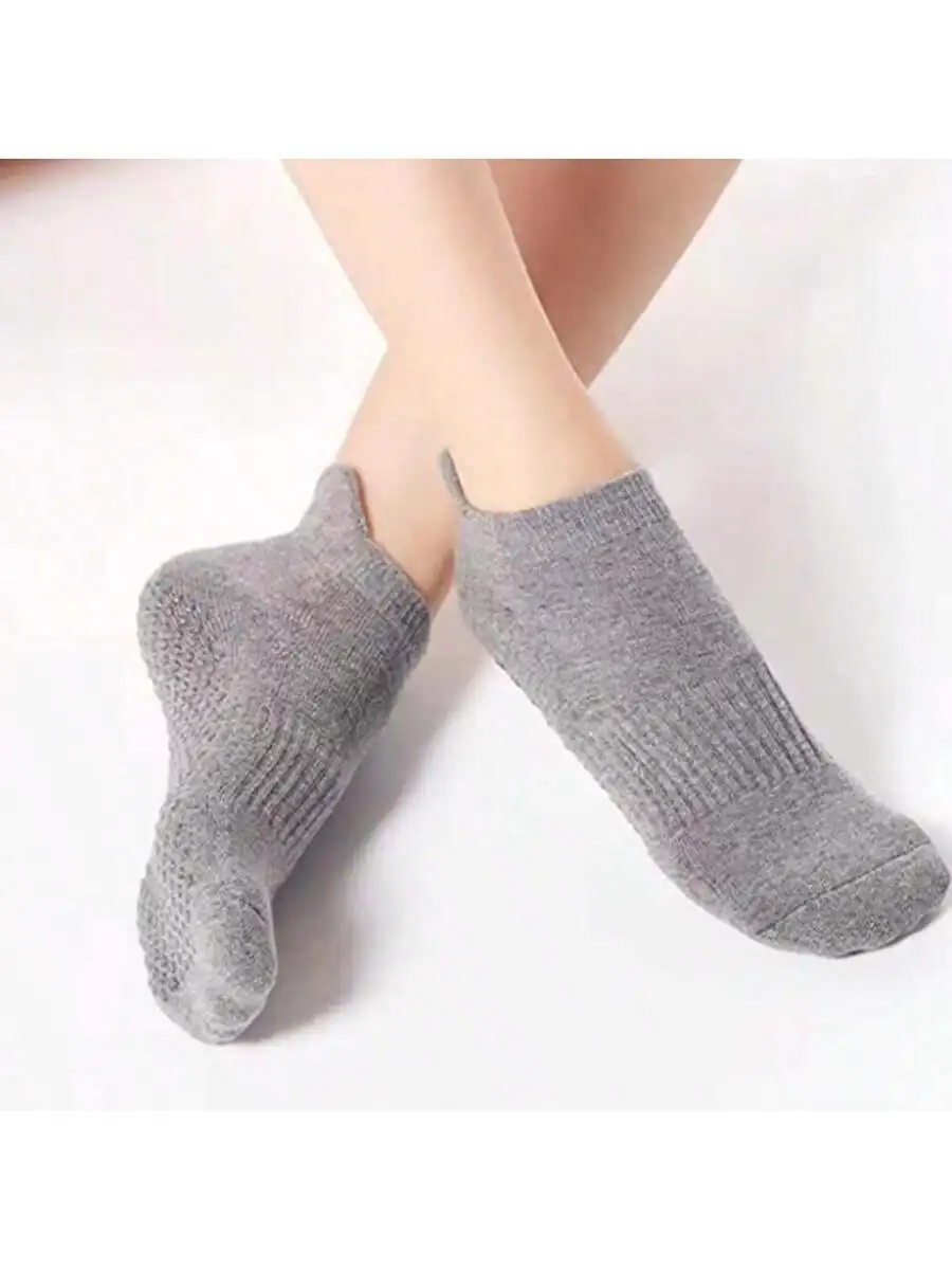 Pink Cotton Low Cut Sports Socks for Adult Yoga