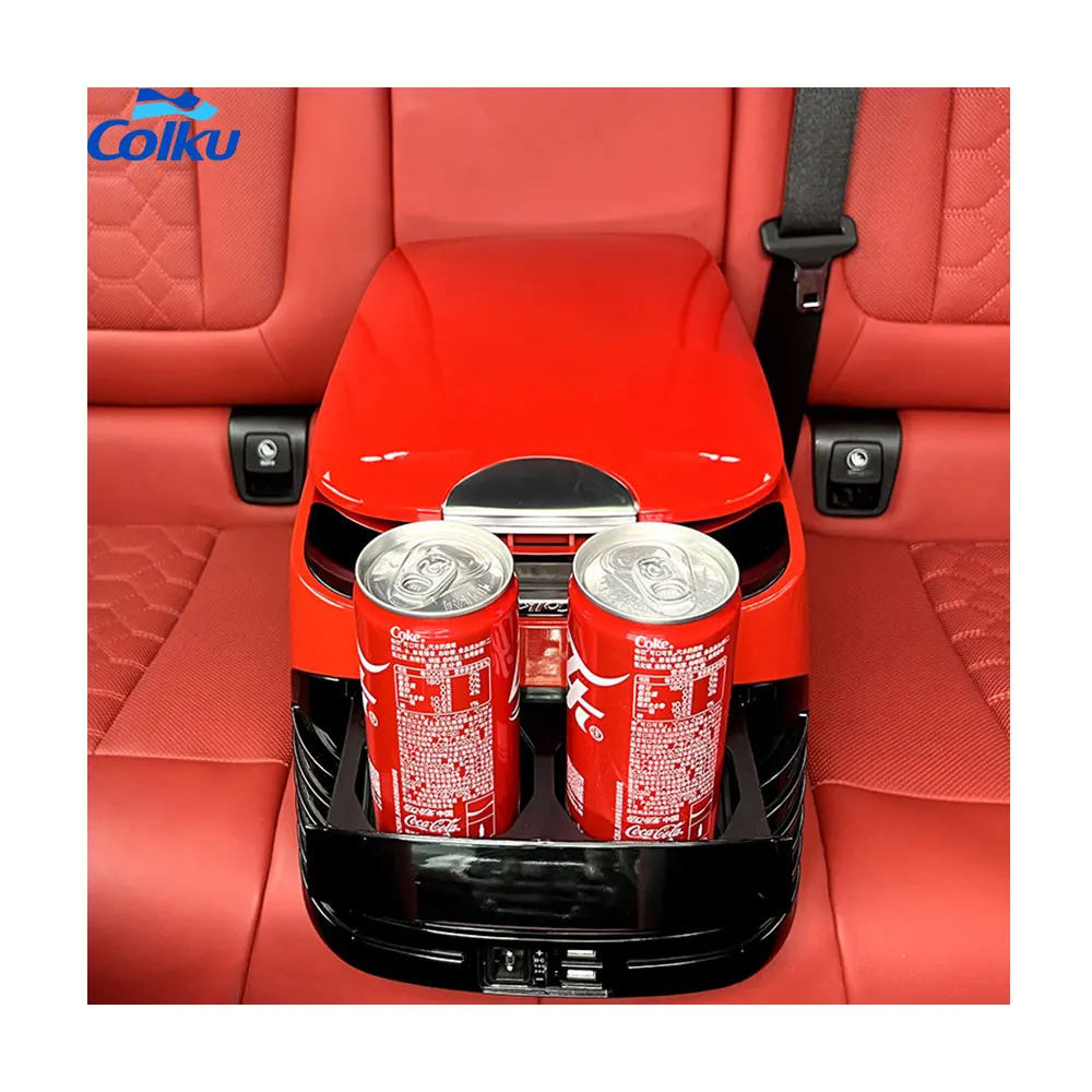 

12V Mini Cooler Box Portable Outdoor Camping Mobile Mini Fridge Freezer 8L Armrest Refrigerator Small Fridge For Car