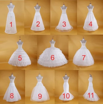 New Bridal Wedding Petticoat Underskirt Prom Hoop Crinoline Fancy Skirt Slip 11 Styles Customized