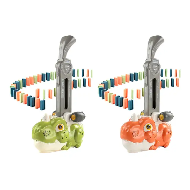 Dominoes Set Building and Stacking Toy Adjustable Direction Colorful Stem 2
