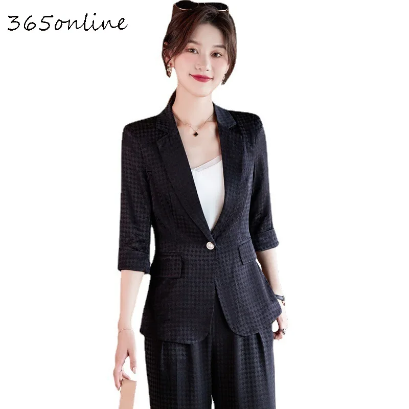 Elegant Red Formal Uniform Designs Pantsuits With Pants And