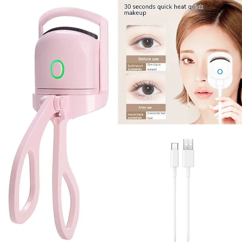 

Eyelash Curler Portable Electric Heated Comb Eye Lash Perm Long Lasting Eyelashes Curls Thermal Eyelash Curler Makeup Tools