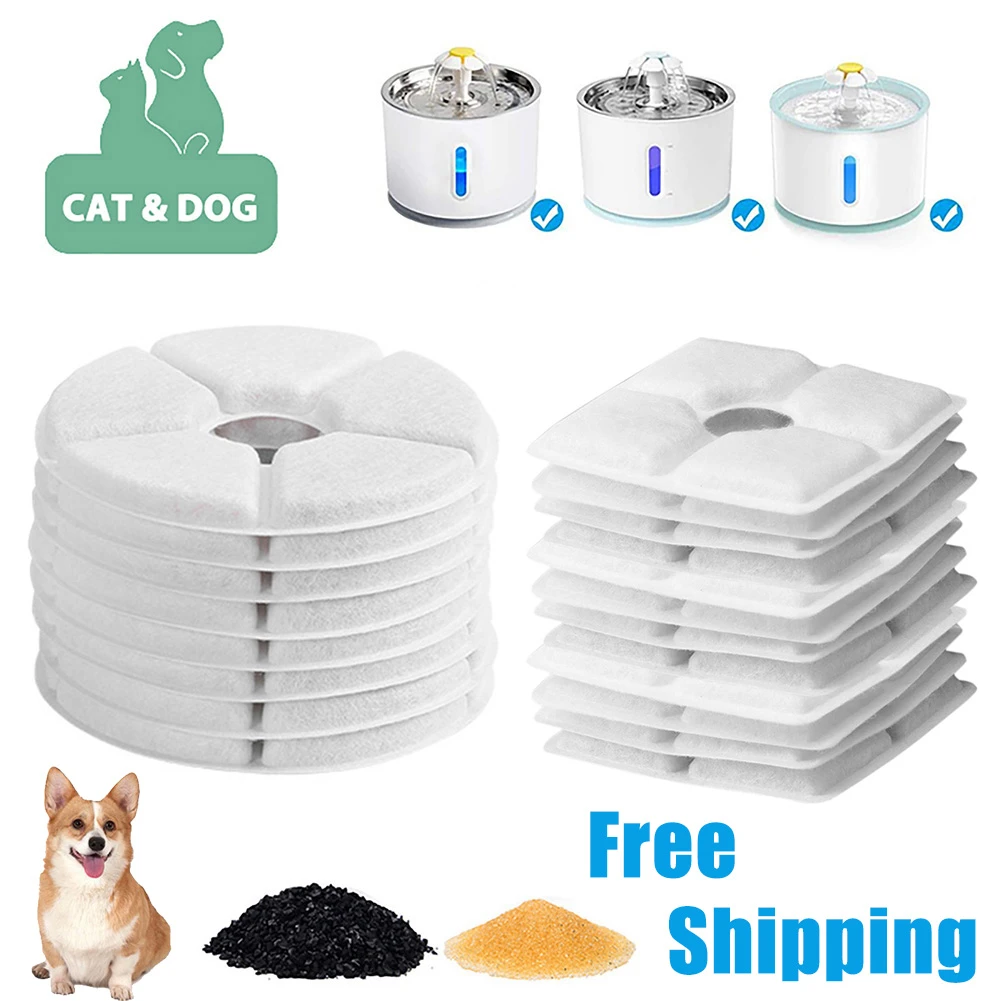 105/125mm Replacement Activated Carbon Filter For Cat Water Drinking
