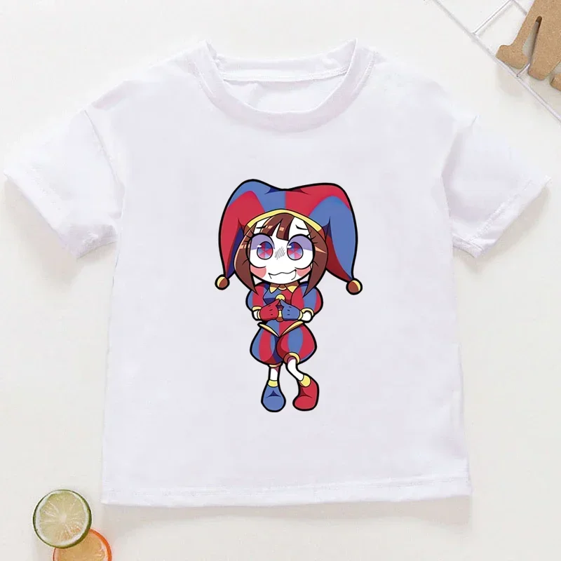 thumbnail image 1 of Camiseta de algodón con estampado de circo digital increíble para niños, camisetas de verano para niñas, ropa para bebés, camiseta de manga corta con dibujos animados para niños, 1 of 5