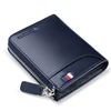 WILLIAMPOLO Men Wallets Genuine Leather Wallet Men Luxury Brand Purses Wallets For Men Zipper Coin Purse Wallets With Gift Box 5