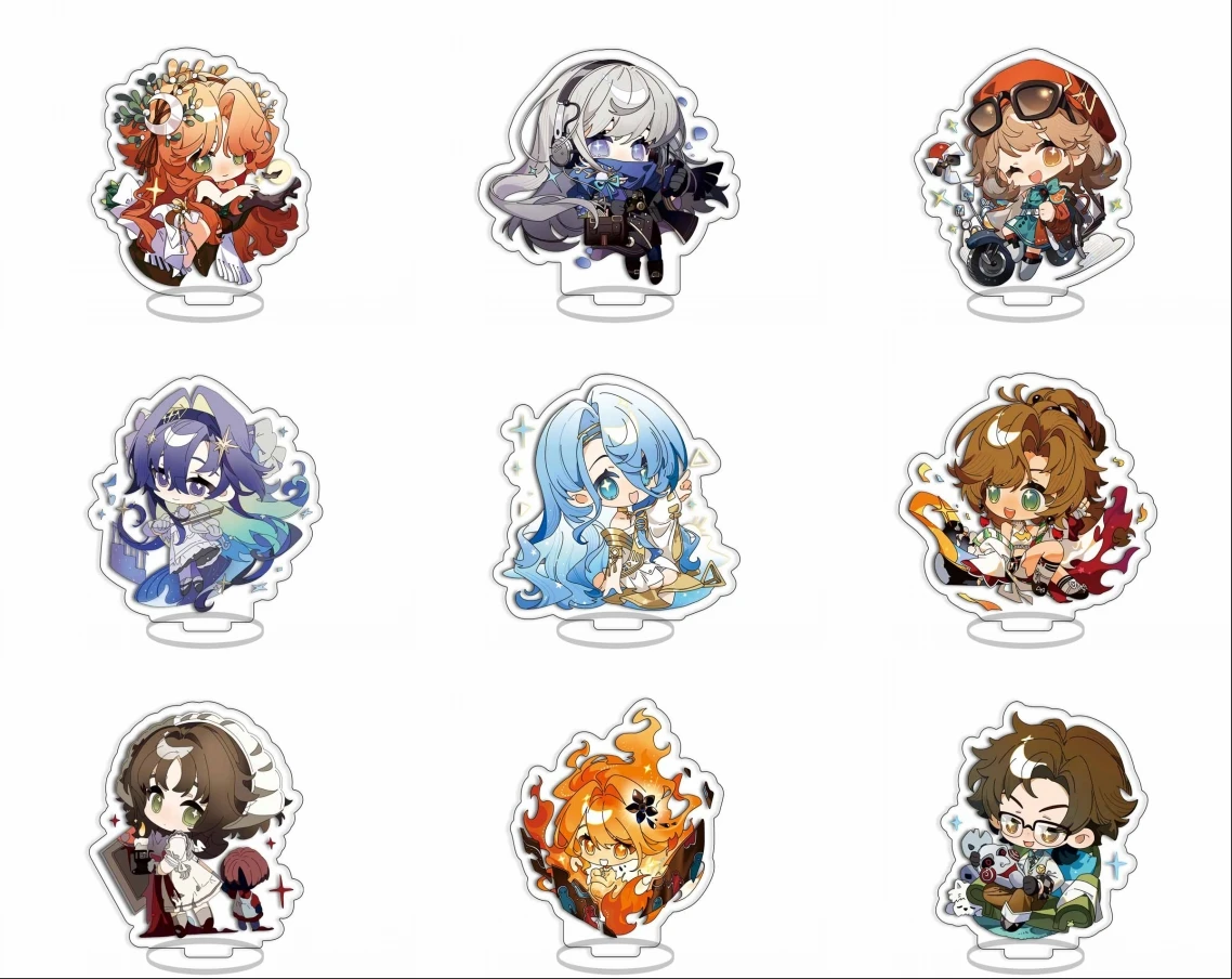 8cm Reverse:1999 Horropedia Thirty-Seven X Bkornblume Anime Game Christmas Stand Plate Cosplay Prop Cartoons present Accessories