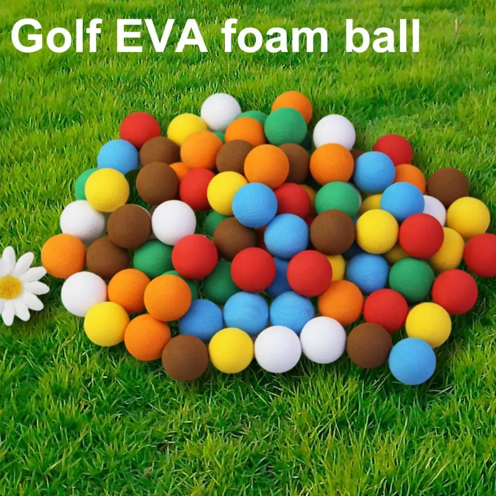 

40 шт., разноцветные мячи для гольфа из пены эва диаметром 2,15 см