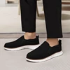 Breathable Mesh Sneakers for Men Ultralight Comfortable Casual Canvas Shoe Slip on and Soft Sole Walking Flats Loafer Size 46 4