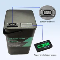 Batterie Lithium-Ion 48v 42Ah 55Ah pour moto électrique NIU M +/ U +/ U2 avec chargeur 5A 2