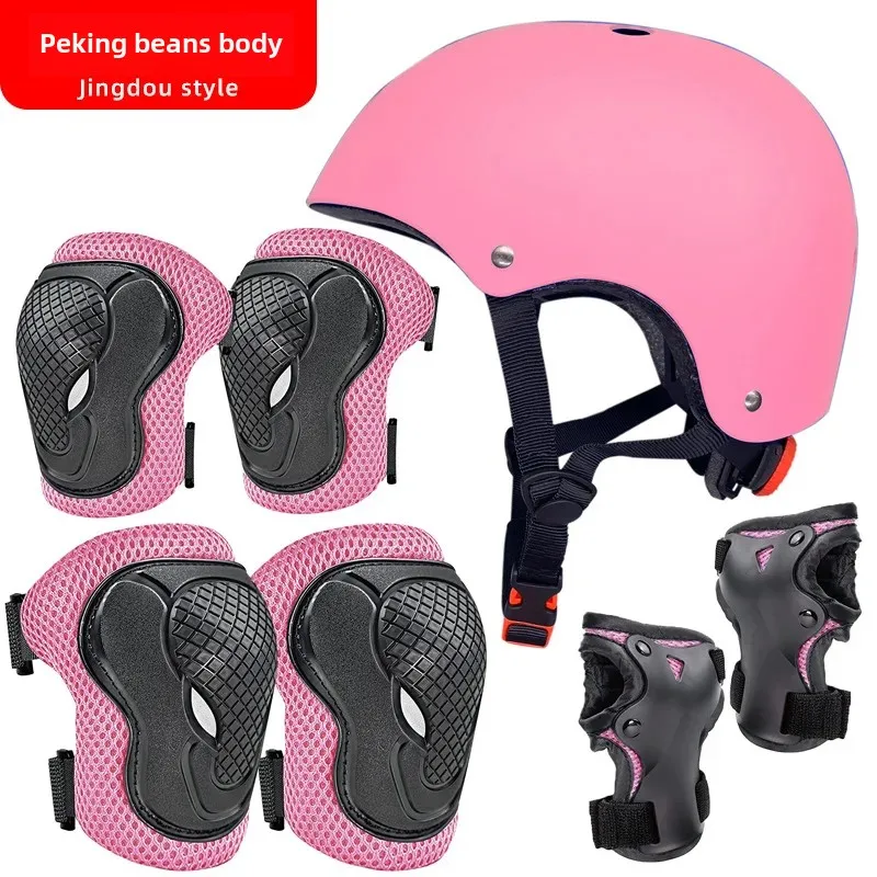 Children's Sports Protective Gear Knee Pads Wristbands Elbow Pads Skating Ice Scooter Balance Car Skiing Riding Protective Suit