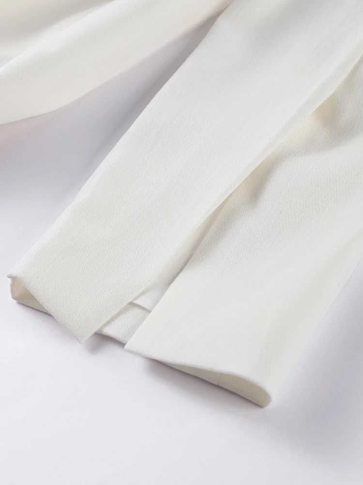 Lange Abendkleider für Damen, V-Ausschnitt, hoher Schlitz, diagonale Knopfleiste, Knopfkleid, Herbst 2022, Bürodame, volle Ärmel, figurbetont, Vestido – Detail 10
