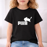 Ensemble t-shirt et short décontracté rouge pour garçons et filles, imprimé lapin, tenue tendance pour enfants et adolescents, hauts à manches courtes et shorts, 2 pièces 4