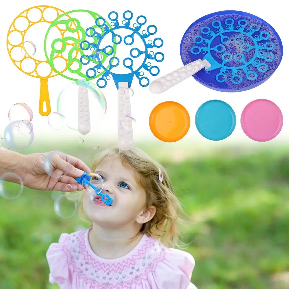 15/28Pcs Blowing Bubble Tool Soap Bubble Wand Set Water Blowing Toys Outdoor Kid Fun Toys Parent-child Interactive Toy 4
