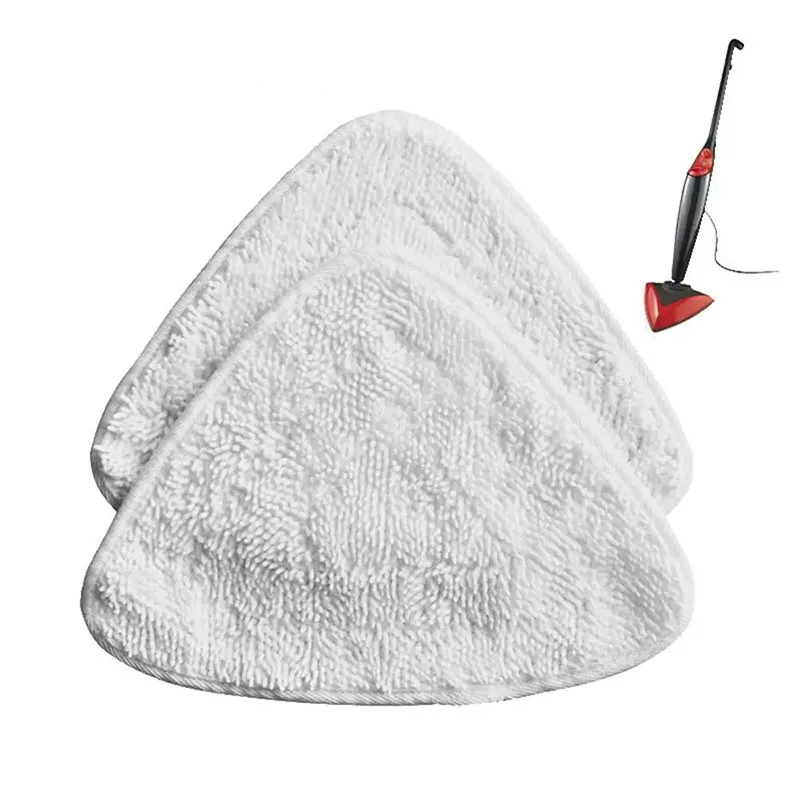 2 Pezzi Steam Mop Pads Sostituzione Triangolo Panno Pulizia Pavimento Microfibra Steam Mop Panno Pad Cover Per Vileda O Ce Dar