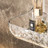 Household Acrylic Bathroom Shelf, Bathroom, Toilet, Perforation-Free Wall Hanging Washstand, Cosmetics Storage Shelf On The Wall 6
