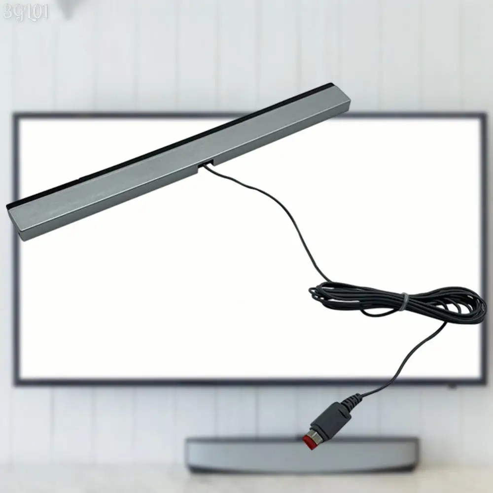Wired Infrared Ray Sensor Bar with Extension Cord Video Game Sensor Bar Wired Motion for Nintendo Wii Wii U Console