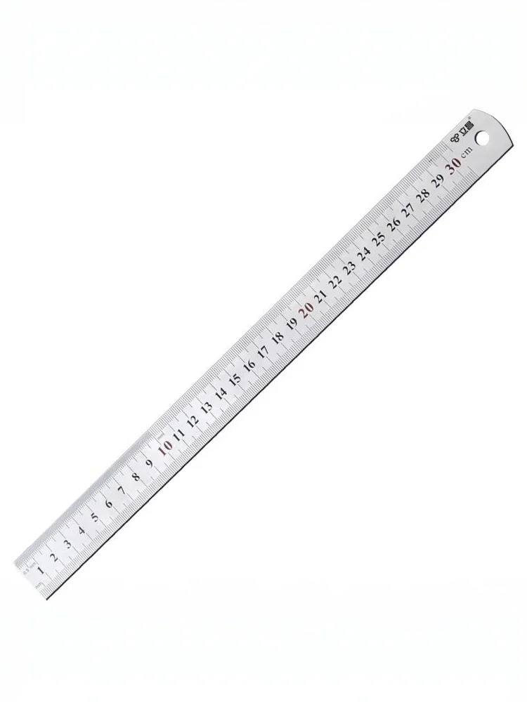 Stainless Steel Straight Ruler - Precision Measuring Tool for Home  School 152030405060100cm