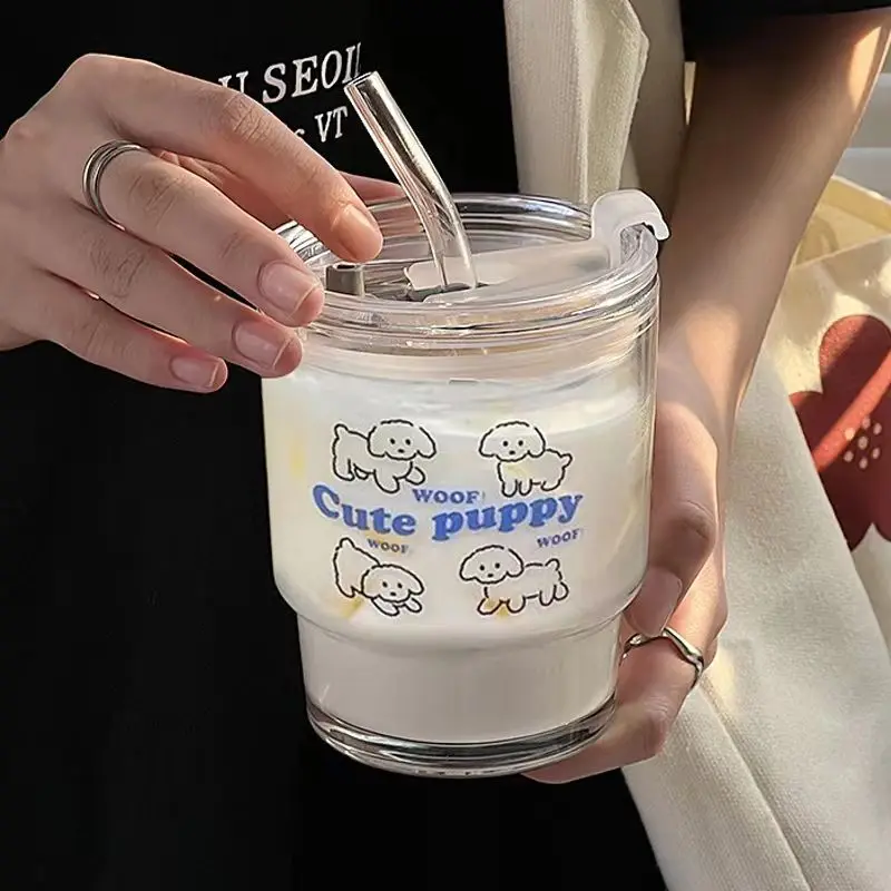 

Coffee Travel Mug Glasses with Spoon with Lid Cup Bottle Water Bottles Cups Mugs Glass Children Kitchen Dining Bar Home Garden