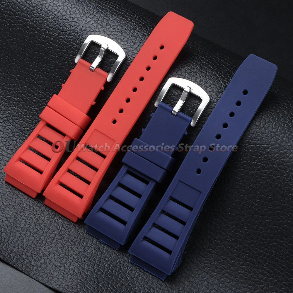 Durable Waterproof Silicone Sports Watch Strap - Versatile Rubber Bracelet
