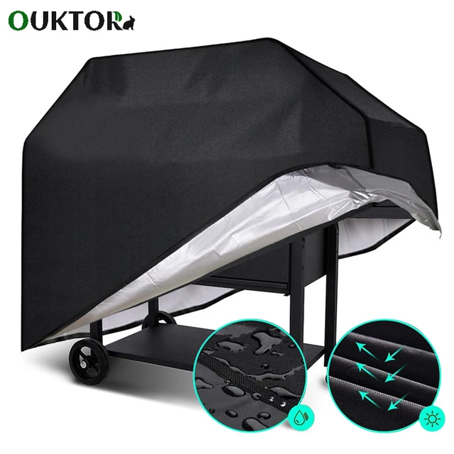 Vízálló Bbq Grill Cover Barbeque Por Eső Uv Gázszén Elektromos Barbe Grillezők Kültéri Kert