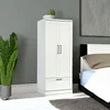 Sauder HomePlus Bedroom Armoire Wardrobe Closet Clothes Storage with Hanging Rail, Pantry Storage Cabinet with Storage Drawer 6