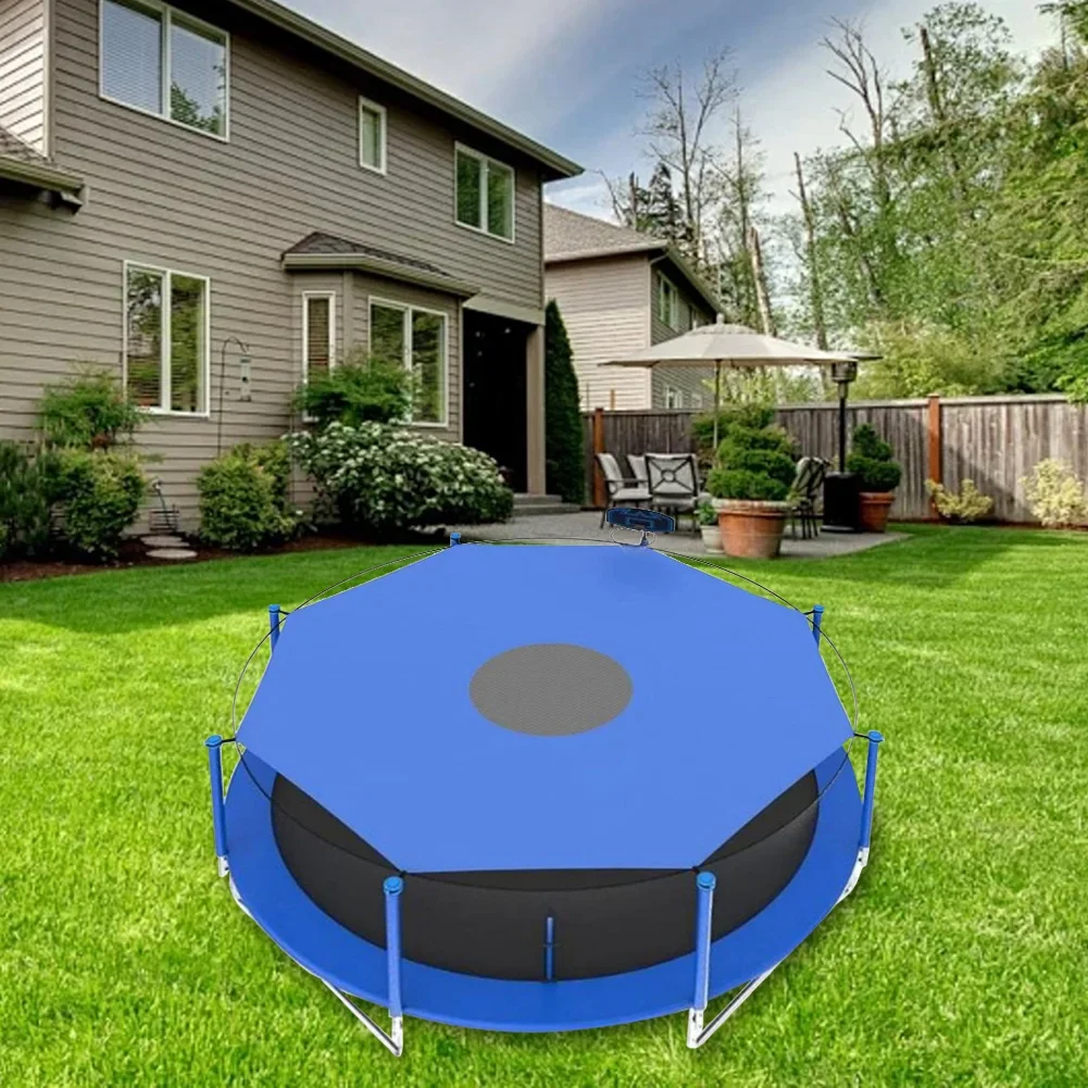 Trampoline Protective Cover 6/8/10ft Trampoline Cover Sun-Protection Trampoline Shade Cover Trampolines Sunshade Accessories for Outdoor Backyard Playground
