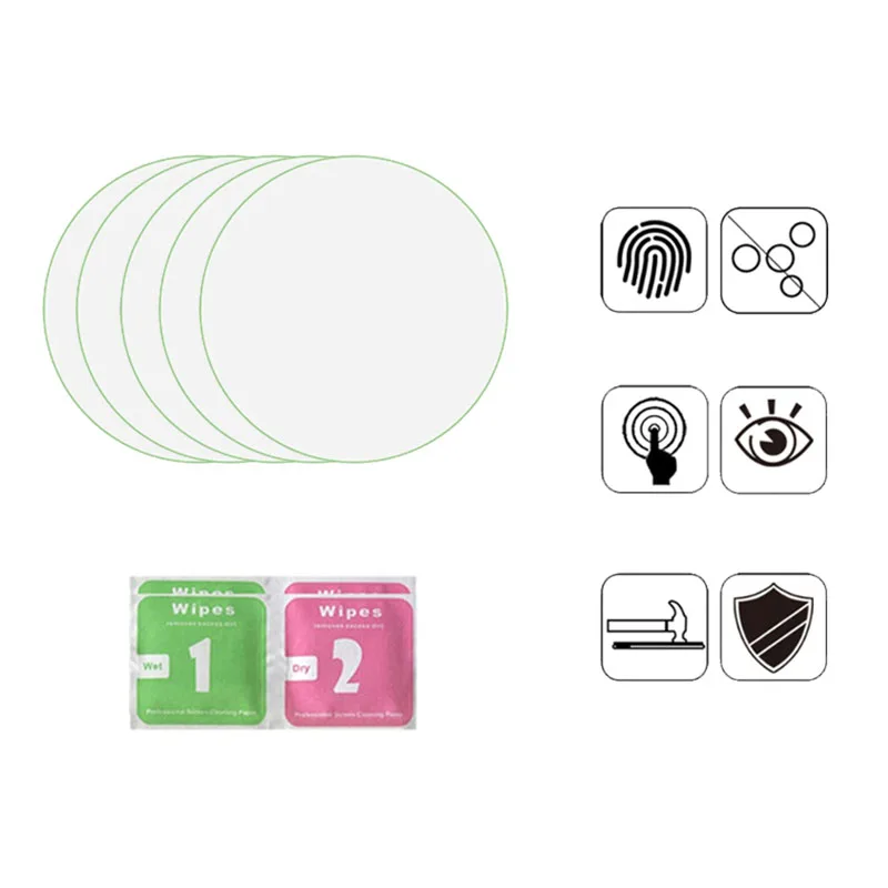 3/5Pcs Soft Protective Film For AirTags Tracker Screen Protector Smart Bracelet Accessories Not Glass 