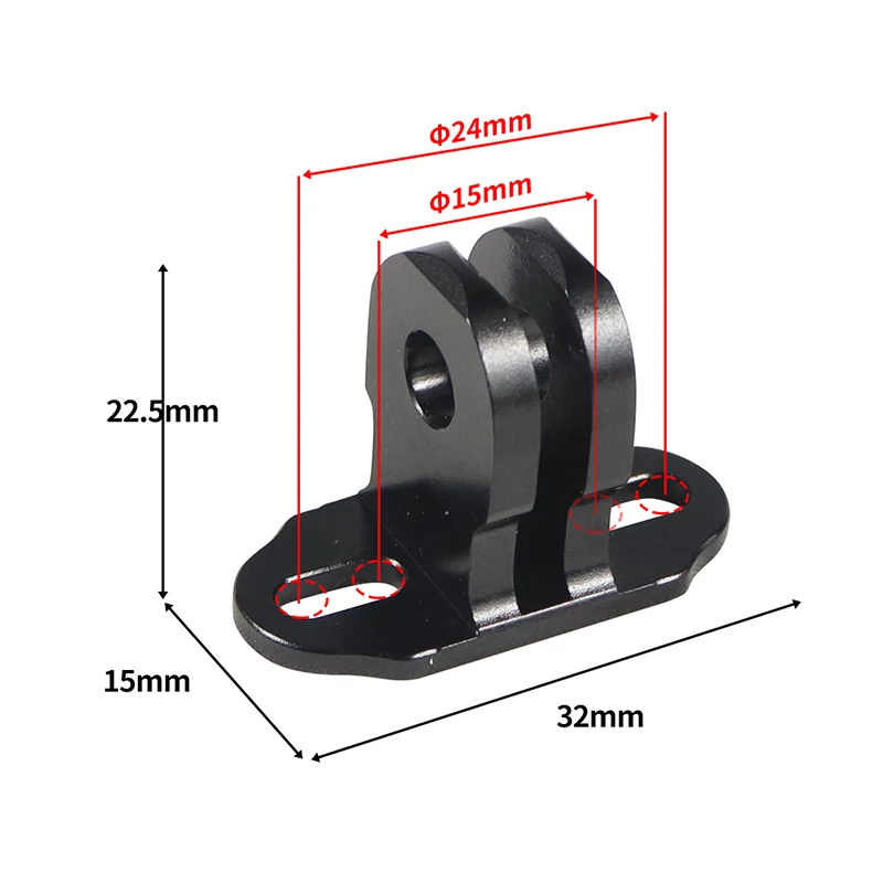 Aluminum Alloy M3 Mini Tripod Adapter Mount for GoPro DJI Action Camera Cage Acc