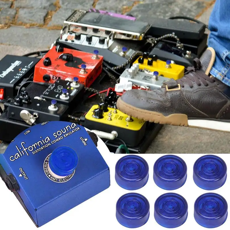 Tapa Decorativa Para Pedales De Efectos De Guitarra - Aleación Antideslizante, Varios Colores - Protección Y Estilo