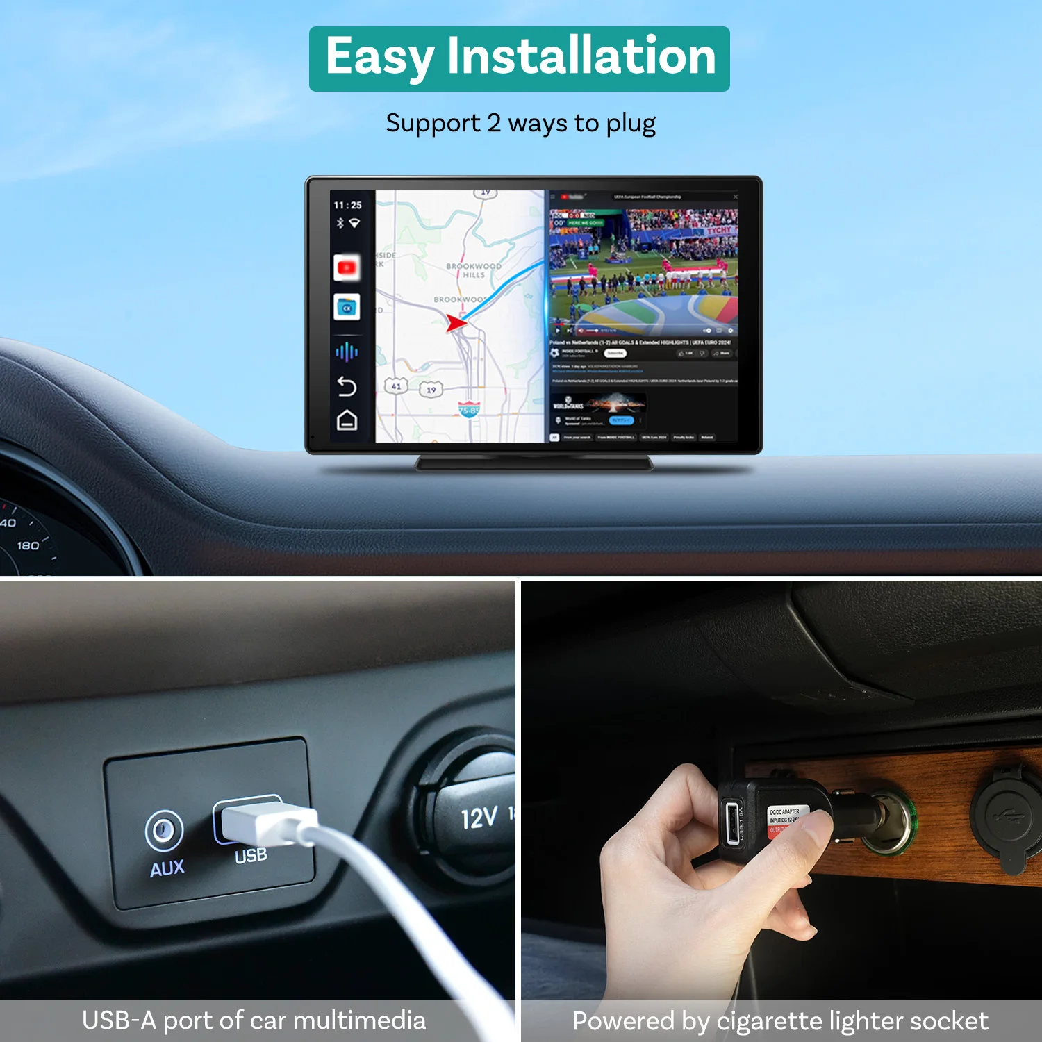 新品Ottocast Express 9インチ車載タッチスクリーン Ottocast Express 9 Inches Car Touch Screen for Netflix Youtube