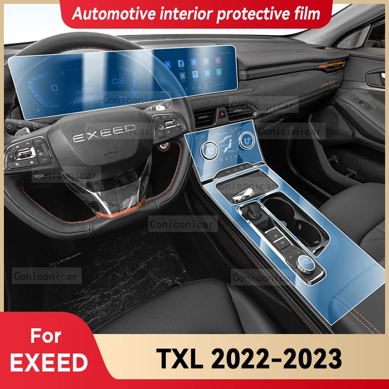 

For Chery EXEED TXL 2022 2023 Car Interior Gearbox Panel Dashboard Center console Anti-Scratch Protective Film Accessories
