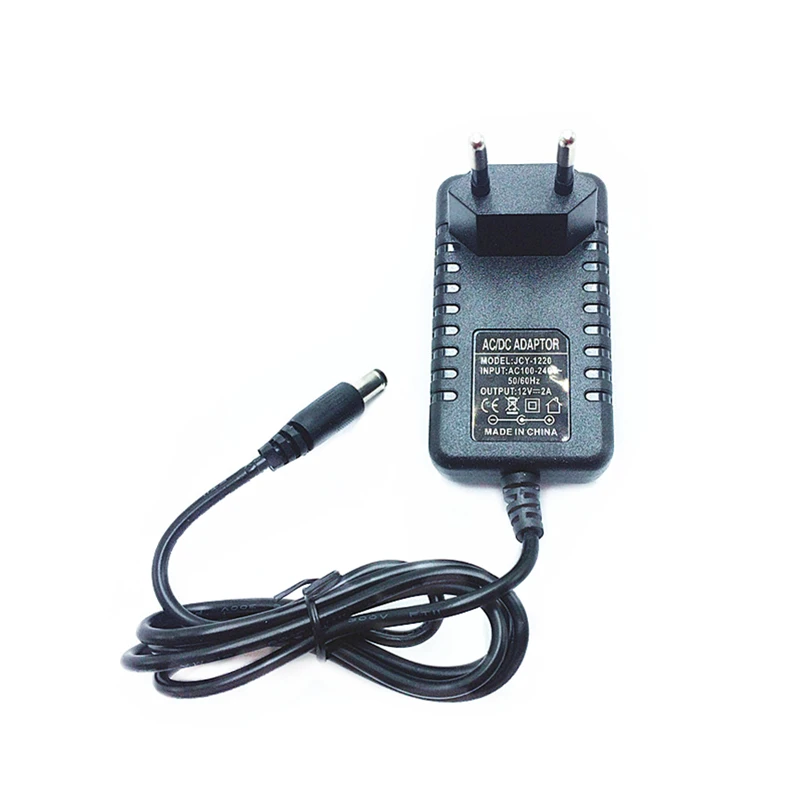 12v 2a alimentation pour rubans à led, transformateur ac 200-240v à dc 12v  pilote adaptateur de convertisseur 24w driver avec câble de 5ft/1,5m, prise  - Conforama