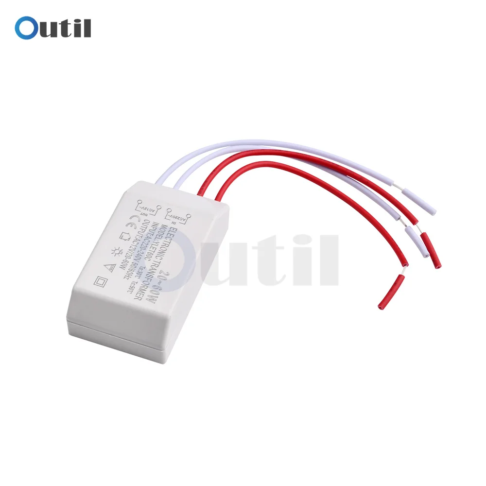 AC-AC 스텝 다운 전압 변환기, LED 드라이버 전원 할로겐 램프, 천장용 조명 변압기 조절기, 220V-12V, 20W, 50W