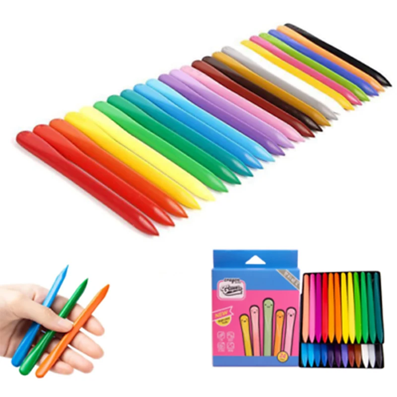 New Erasable Plastic Crayons Graffiti Oil Painting Classroom Crayons For  Kids