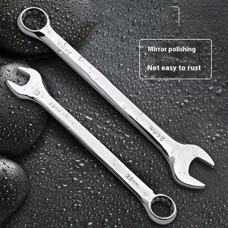 Dual-Use Metric Ratcheting Combination Wrench Kit for Automotive Repair without Models