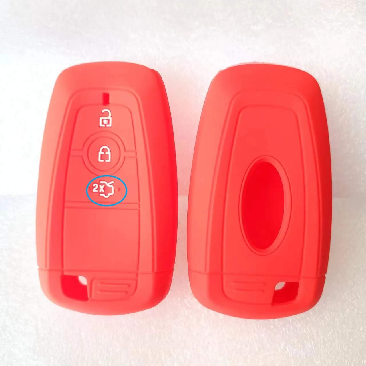 Silicon Smart Key Cover For Ford Ecosport Ranger F-Series Fiesta 3Button Silicone FOB Case